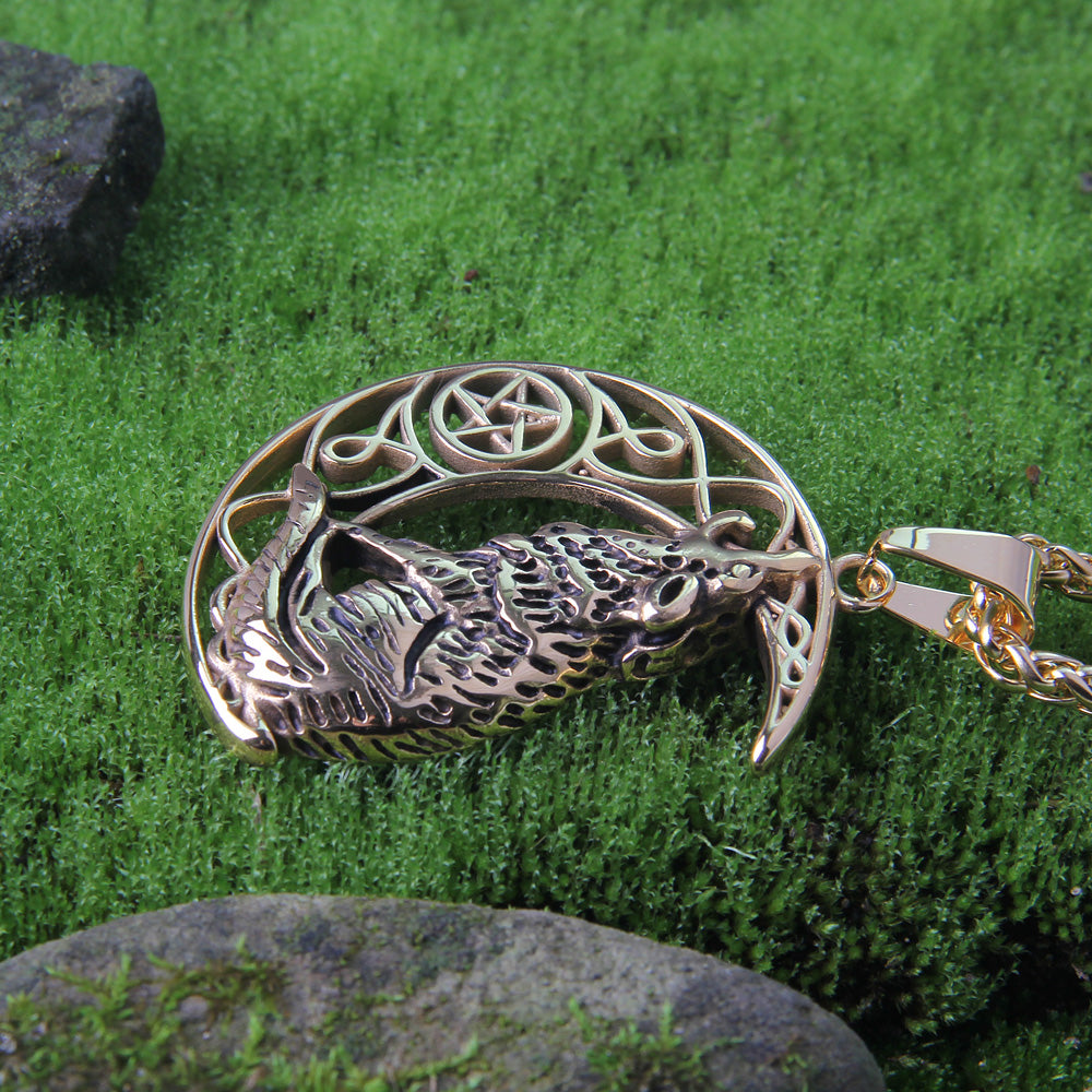 CONQUERED CRESCENT MOON - STAINLESS STEEL