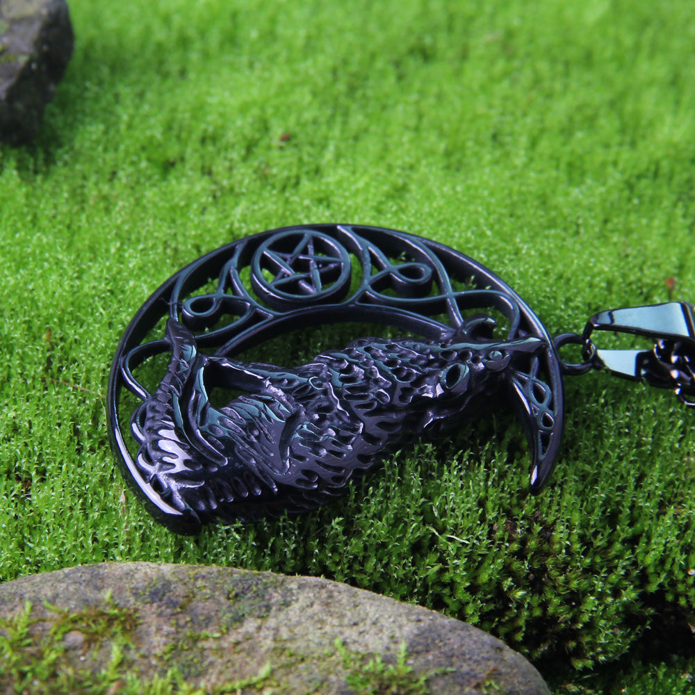 CONQUERED CRESCENT MOON - STAINLESS STEEL