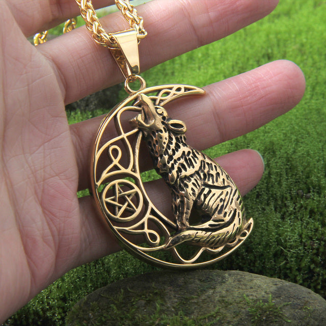 CONQUERED CRESCENT MOON - STAINLESS STEEL