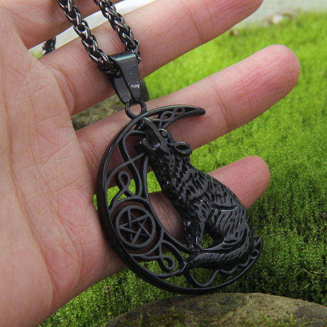 CONQUERED CRESCENT MOON - STAINLESS STEEL