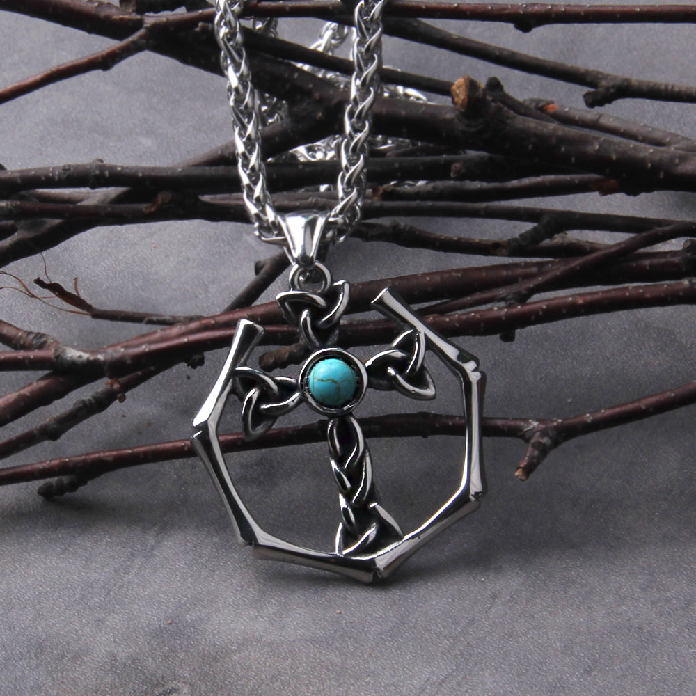 VALKNUT CROSS - STAINLESS STEEL