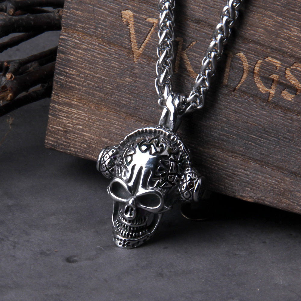 VIKING SKULL- STAINLESS STEEL