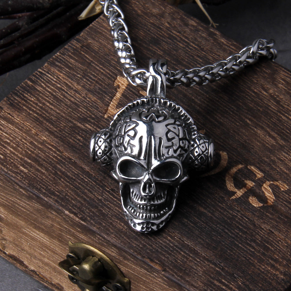 VIKING SKULL- STAINLESS STEEL