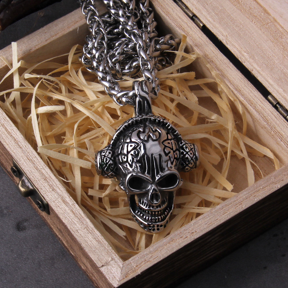 VIKING SKULL- STAINLESS STEEL