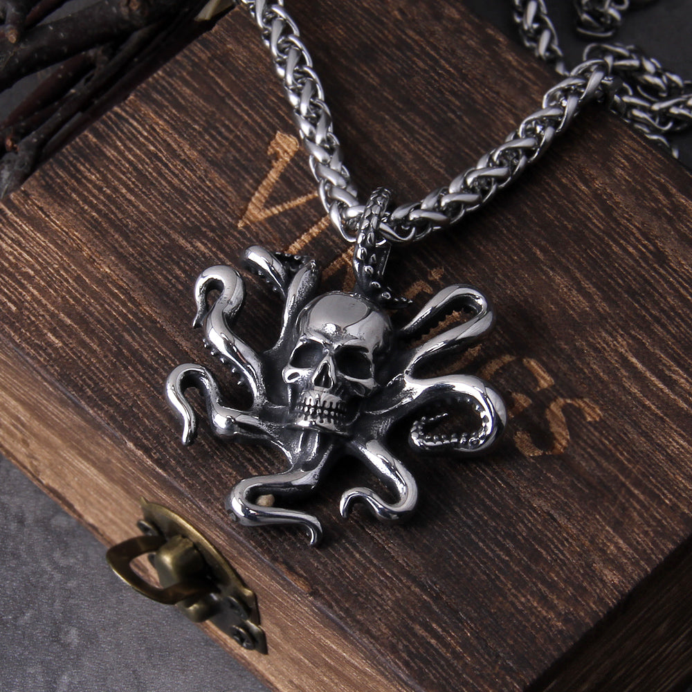 SKULL KRAKEN - STAINLESS STEEL