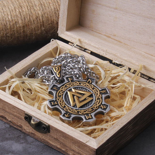 VALKNUT SIGNET - STAINLESS STEEL