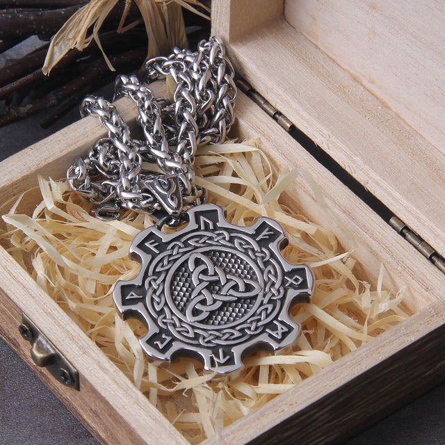 VALKNUT SIGNET - STAINLESS STEEL